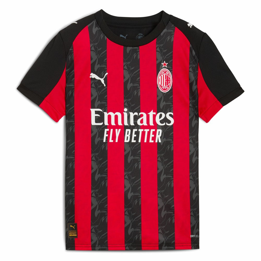 Puma AC Milan Youth 2025/26 Home Replica Jerseys - Red