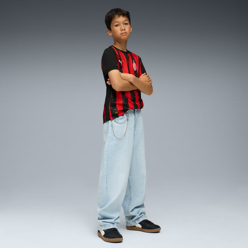 Puma AC Milan Youth 2025/26 Home Replica Jerseys - Red