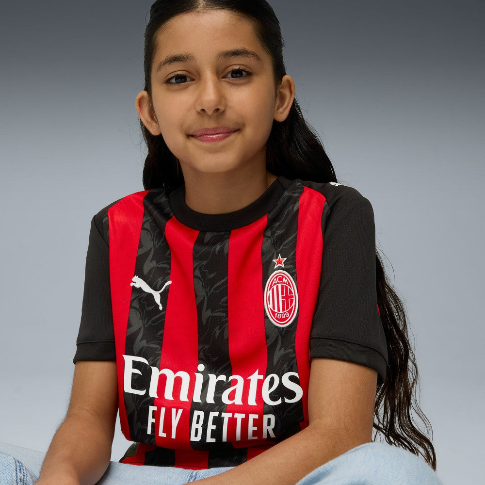 Puma AC Milan Youth 2025/26 Home Replica Jerseys - Red