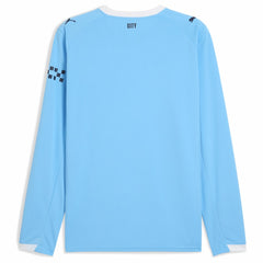 Puma Manchester City 2025/26 Home Replica Long Sleeve Jerseys - Sky Blue