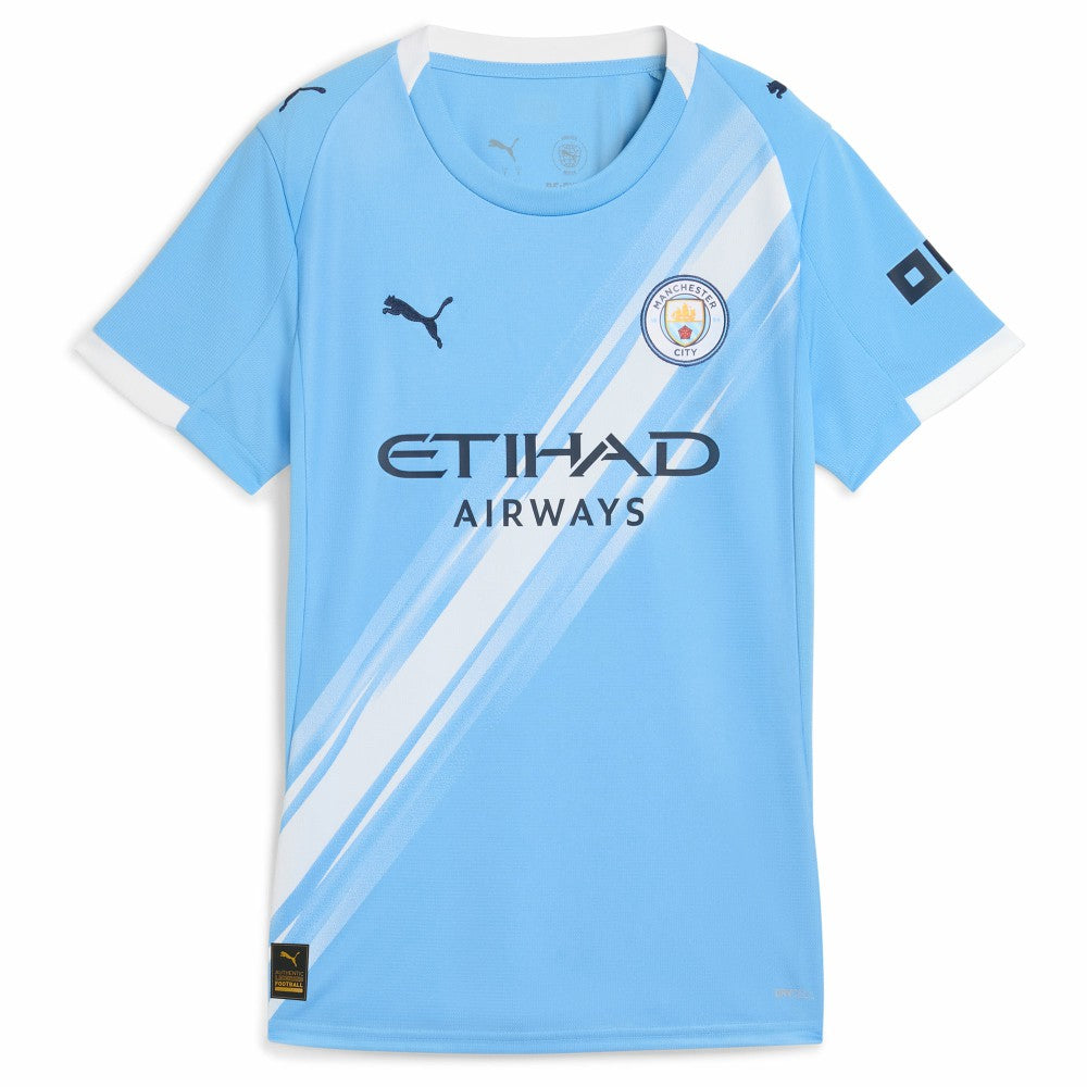 Puma Manchester City Women's 2025/26 Home Replica Jerseys - Sky Blue