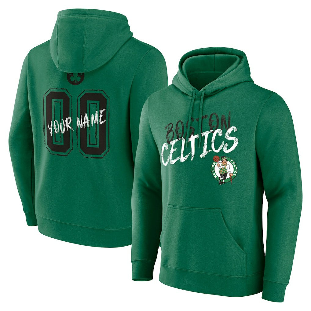 NBA - Boston Celtics Hustle Custom Pullover Hoodie - Kelly Green