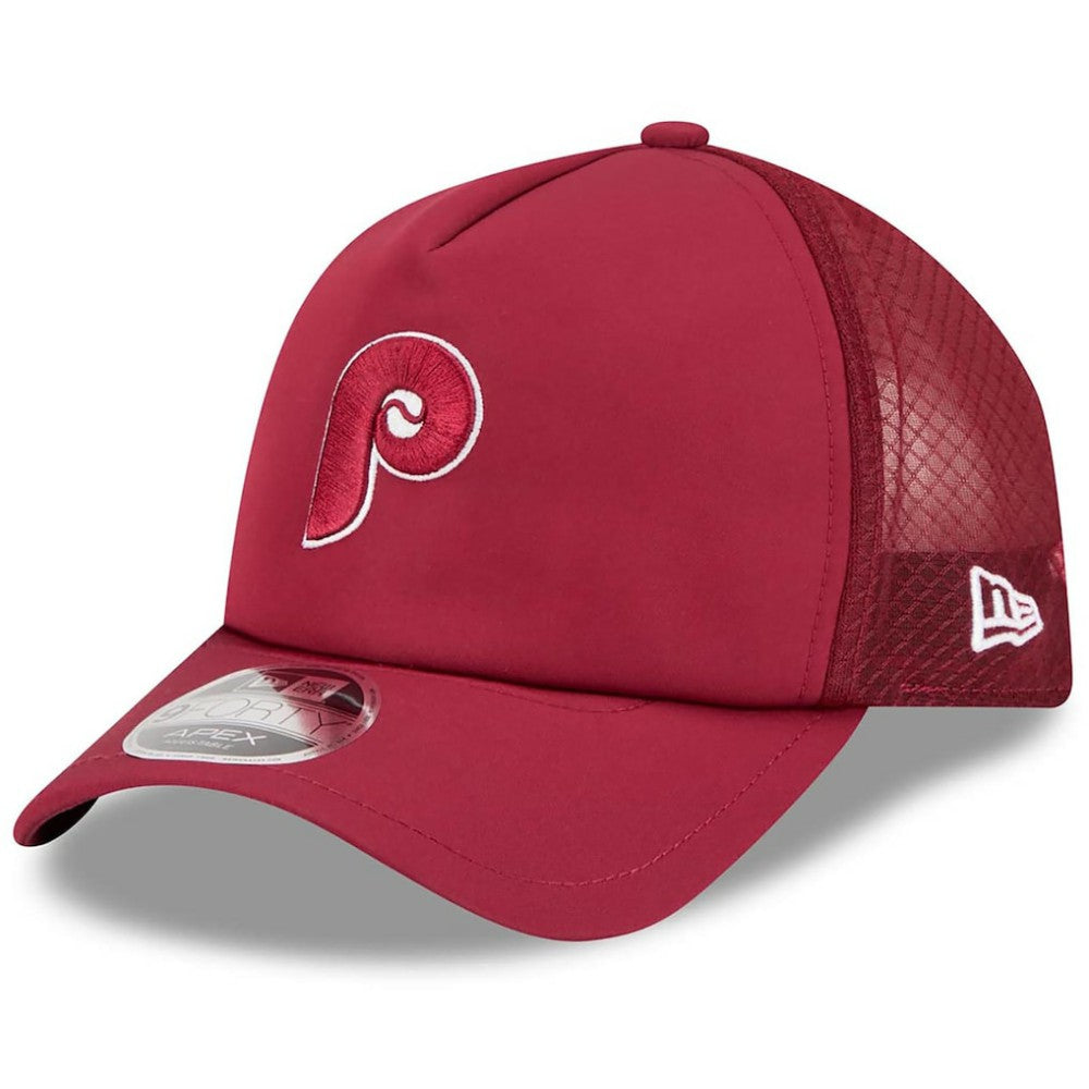 Philadelphia Phillies New Era 2026 Batting Practice Alternate Apex 9FORTY Adjustable Hat Lifestyle