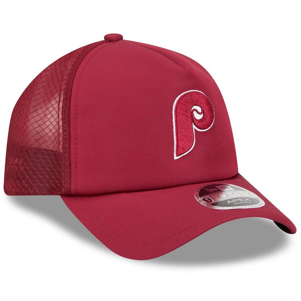 Philadelphia Phillies New Era 2026 Batting Practice Alternate Apex 9FORTY Adjustable Hat Lifestyle