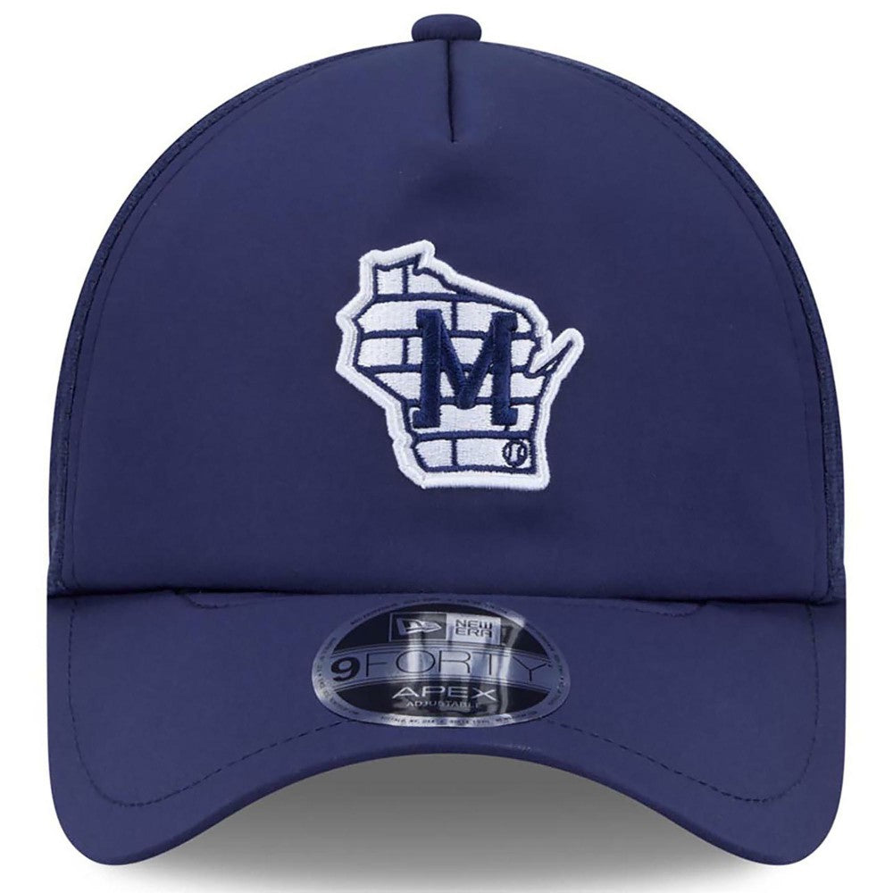 Milwaukee Brewers New Era 2026 Batting Practice Alternate Apex 9FORTY Adjustable Hat Online