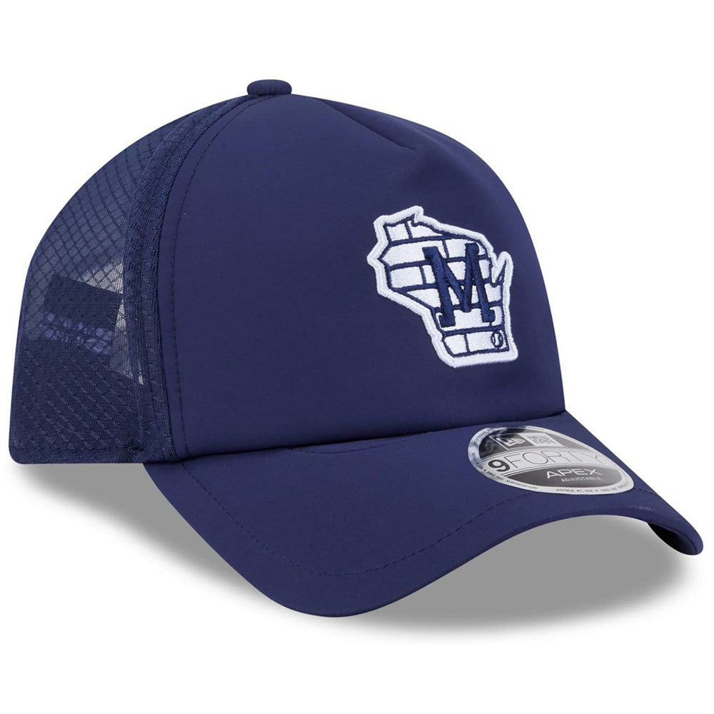 Milwaukee Brewers New Era 2026 Batting Practice Alternate Apex 9FORTY Adjustable Hat Online