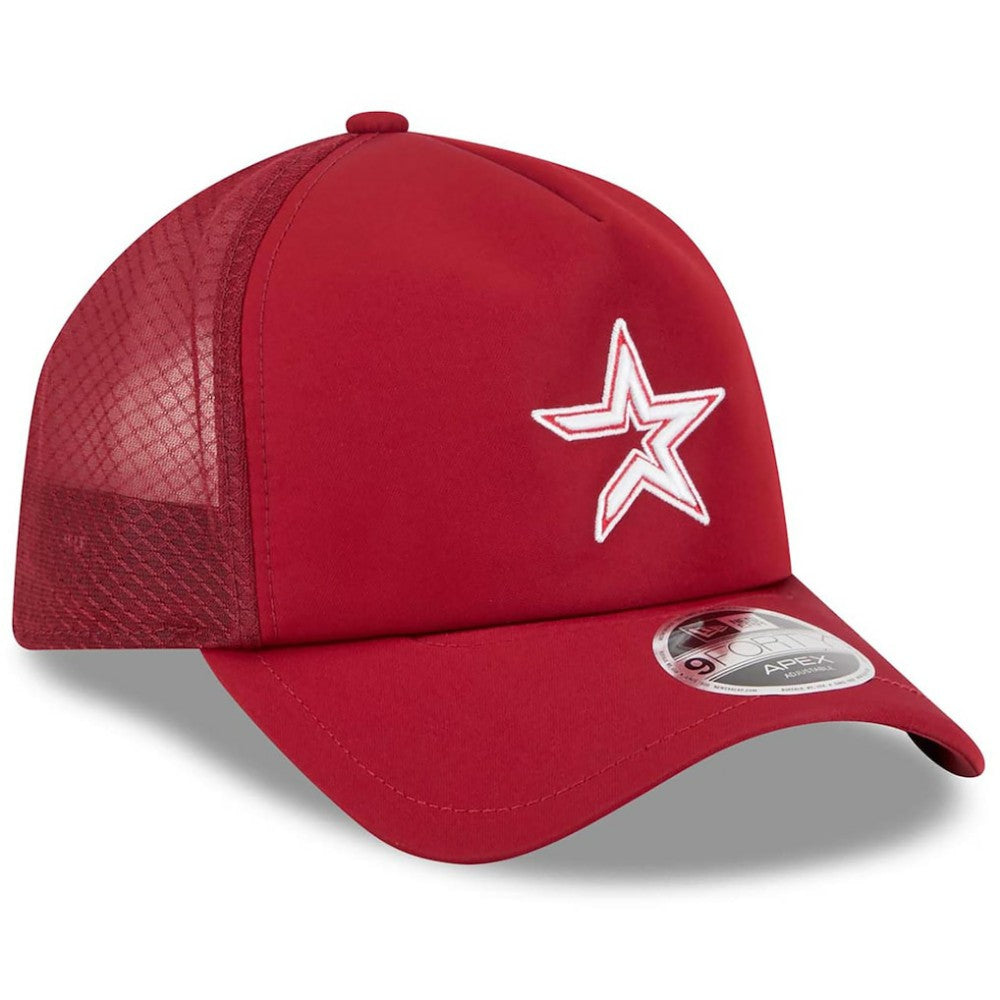 Houston Astros New Era 2026 Batting Practice Alternate Apex 9FORTY Adjustable Hat Lifestyle