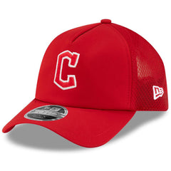 Cleveland Guardians New Era 2026 Batting Practice Apex 9FORTY Adjustable Trucker Hat for sale