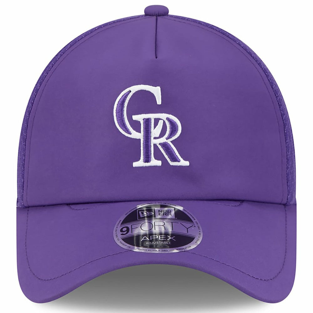 Colorado Rockies New Era 2026 Batting Practice Apex 9FORTY Adjustable Trucker Hat On Sale