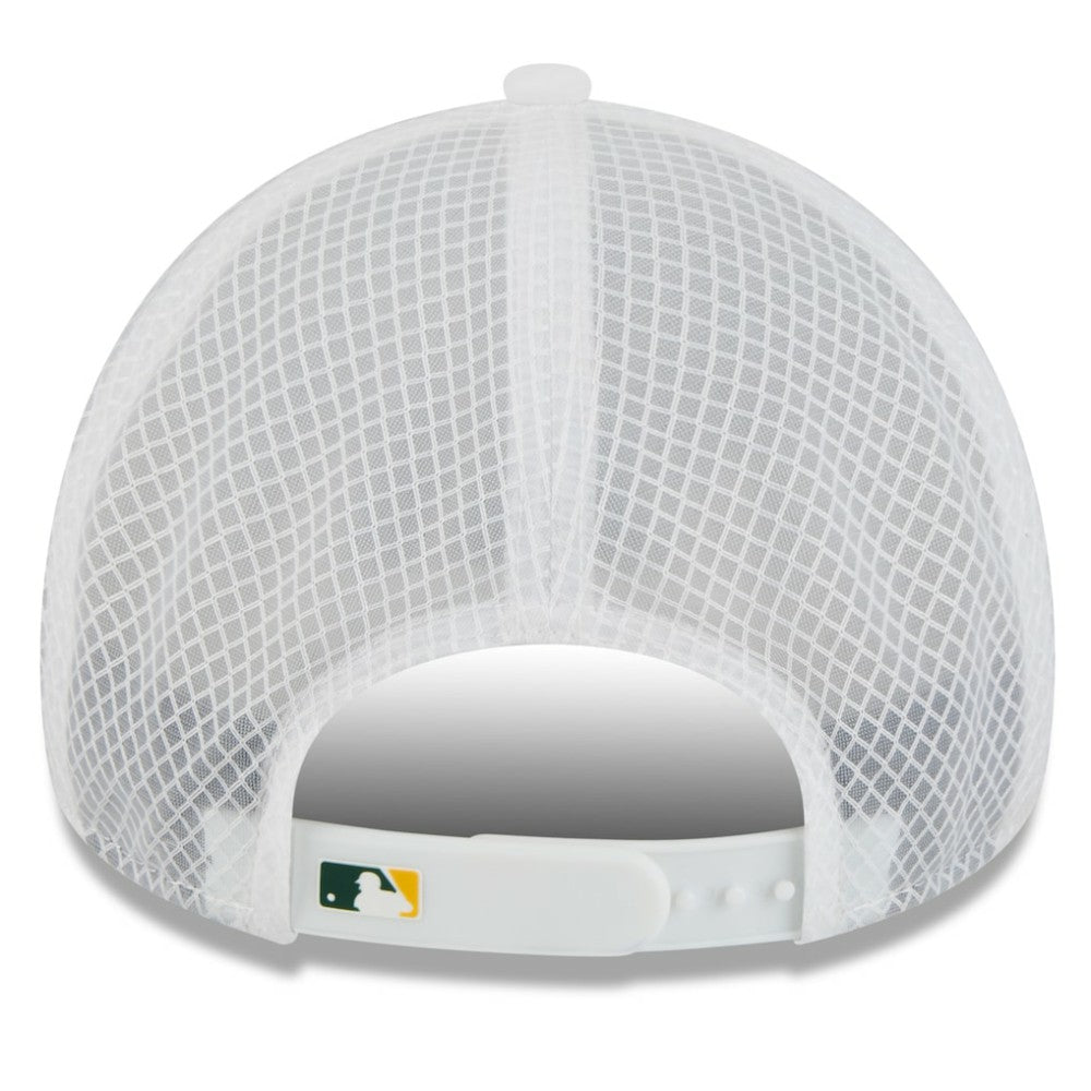 Athletics New Era 2026 Batting Practice Apex 9FORTY Adjustable Trucker Hat Clearance