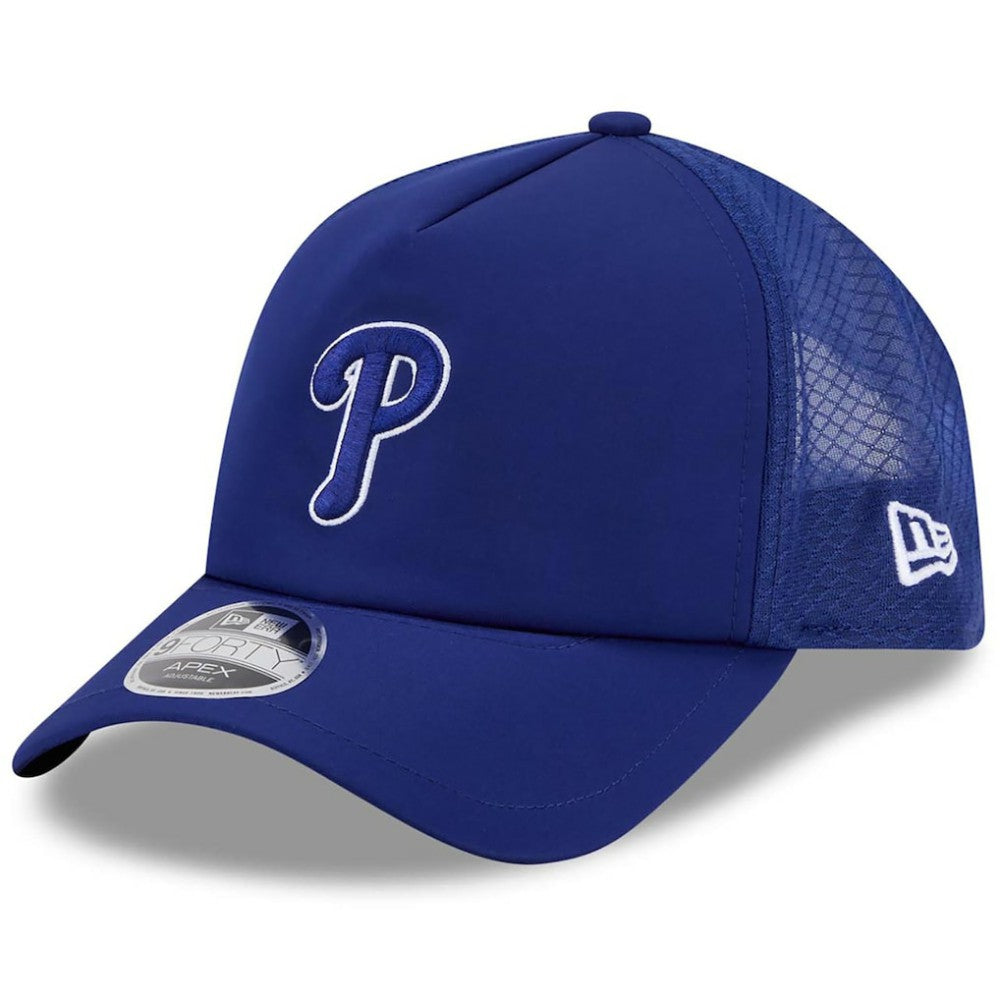 Philadelphia Phillies New Era 2026 Batting Practice Apex 9FORTY Adjustable Trucker Hat Near Me