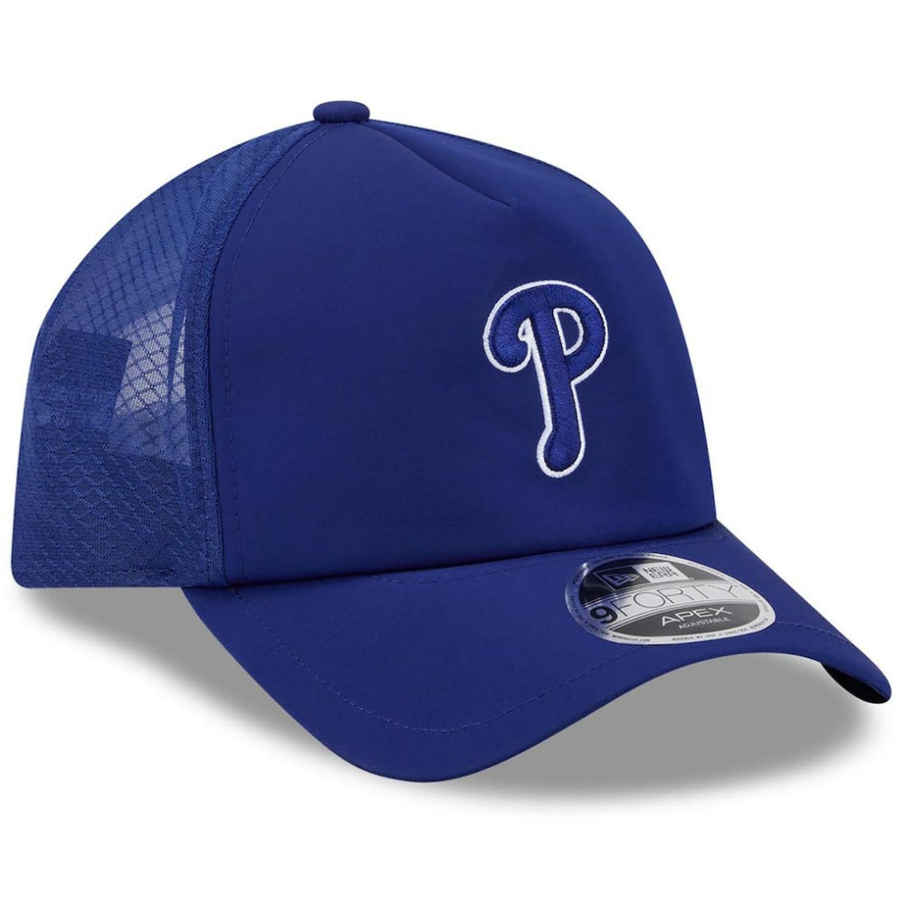Philadelphia Phillies New Era 2026 Batting Practice Apex 9FORTY Adjustable Trucker Hat Near Me