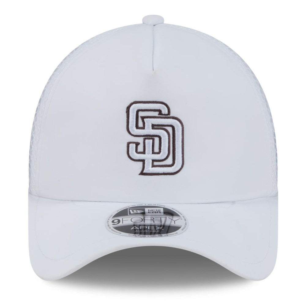 San Diego Padres New Era 2026 Batting Practice Apex 9FORTY Adjustable Trucker Hat Clearance