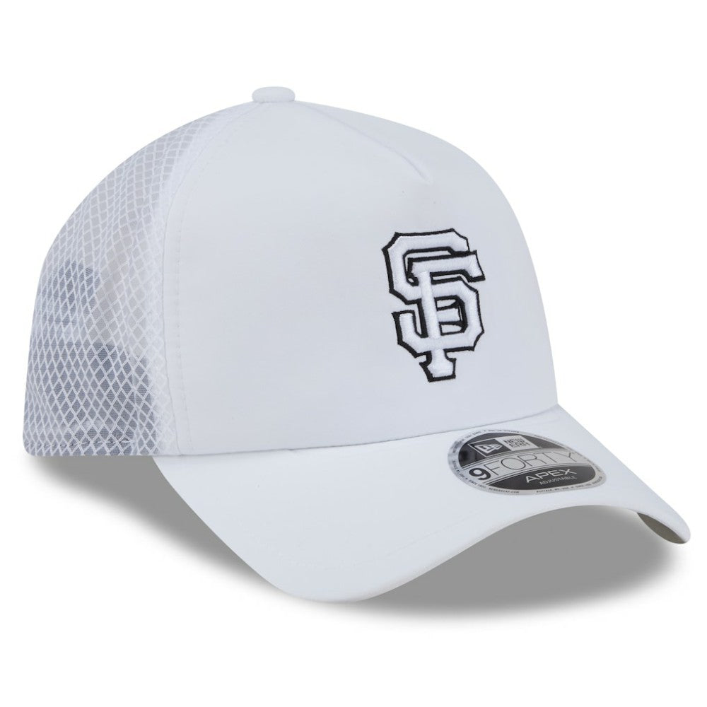 San Francisco Giants New Era 2026 Batting Practice Apex 9FORTY Adjustable Trucker Hat for sale