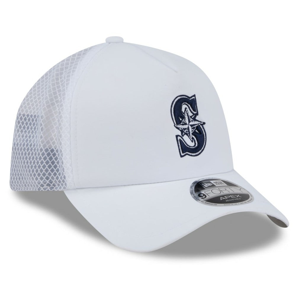 Seattle Mariners New Era 2026 Batting Practice Apex 9FORTY Adjustable Trucker Hat discount