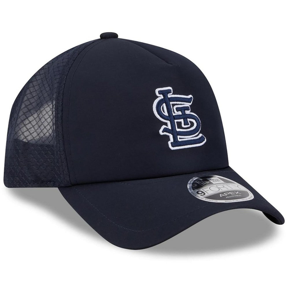 St. Louis Cardinals New Era 2026 Batting Practice Apex 9FORTY Adjustable Trucker Hat Clearance