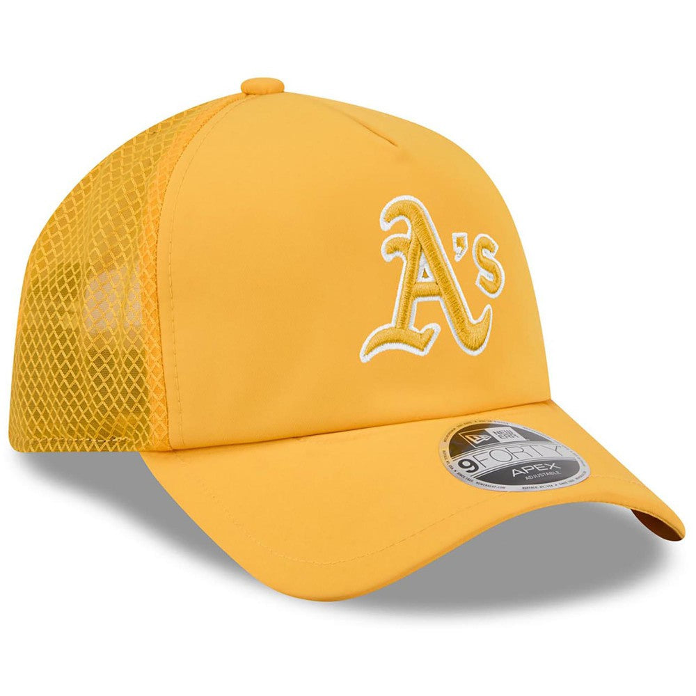 Athletics New Era 2026 Batting Practice Apex 9FORTY Adjustable Trucker Hat Sale