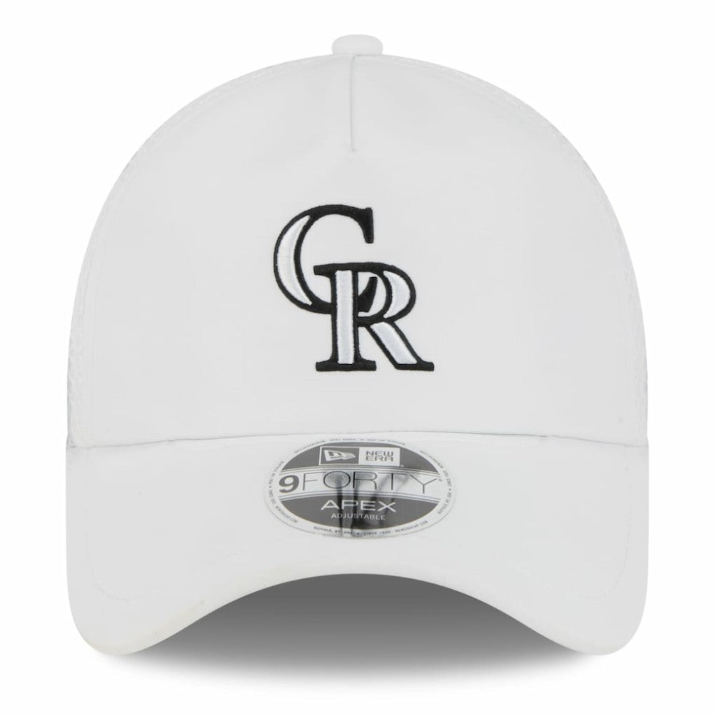 Colorado Rockies New Era 2026 Batting Practice Apex 9FORTY Adjustable Trucker Hat On Sale