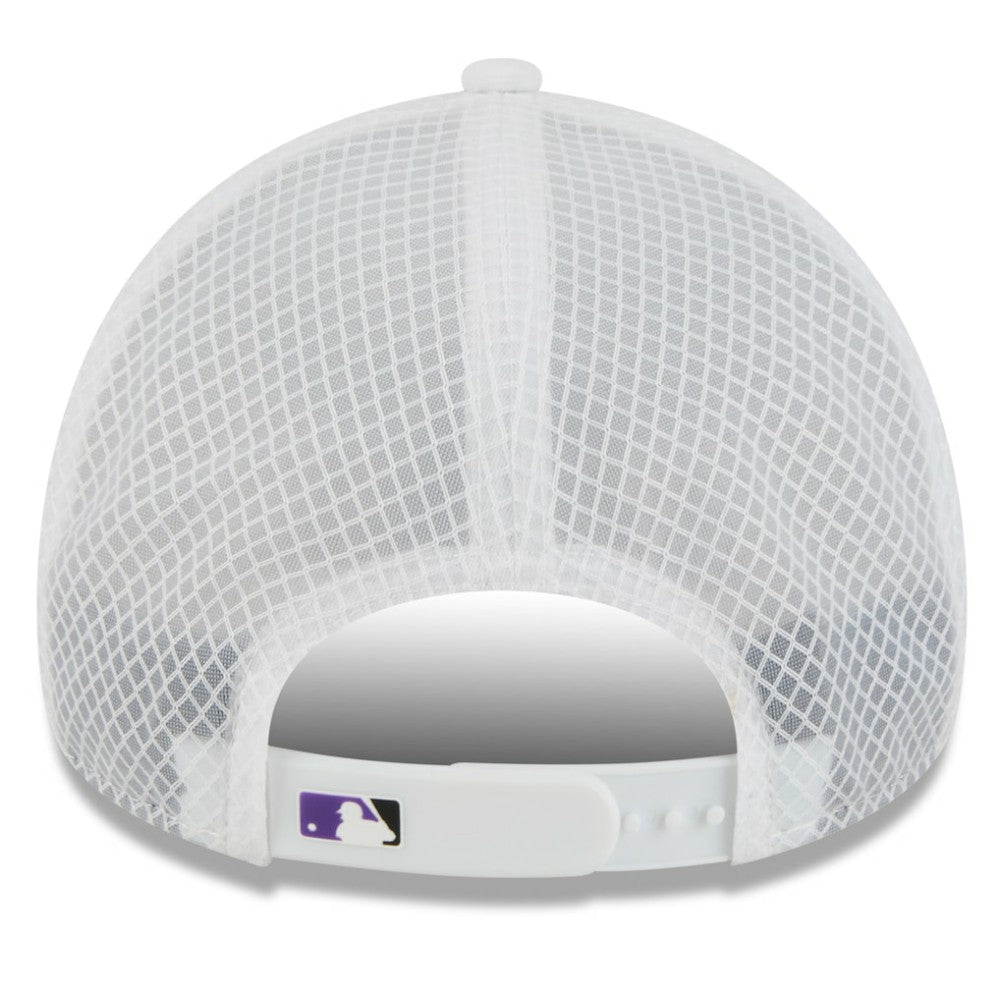 Colorado Rockies New Era 2026 Batting Practice Apex 9FORTY Adjustable Trucker Hat On Sale