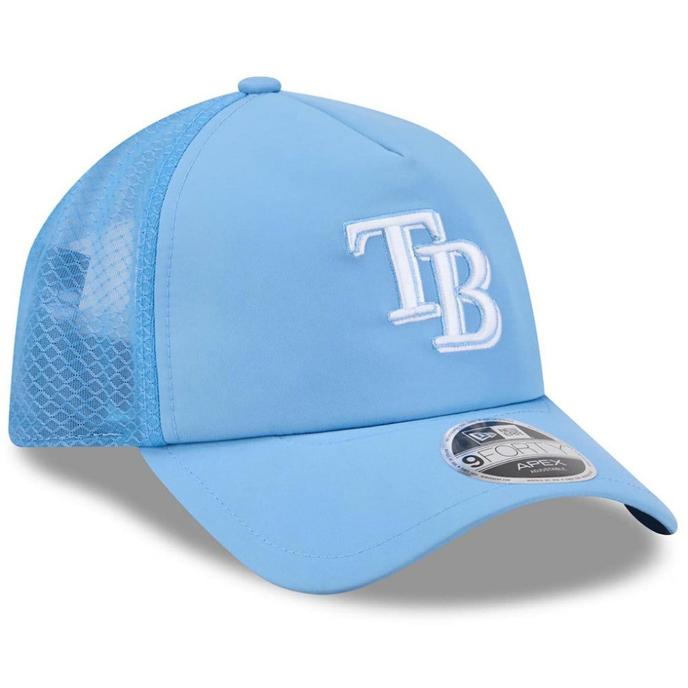 Tampa Bay Rays New Era 2026 Batting Practice Apex 9FORTY Adjustable Trucker Hat Online