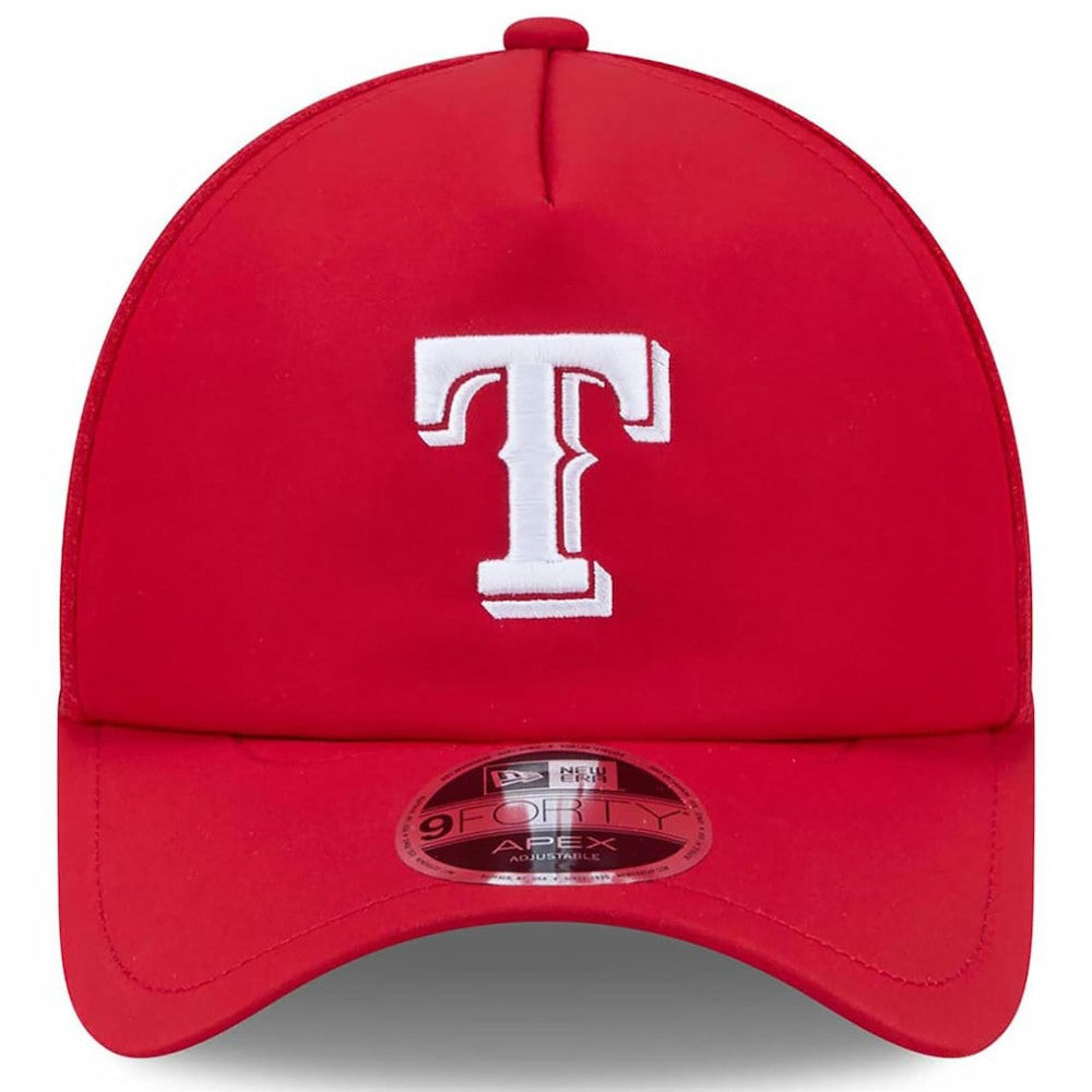 Texas Rangers New Era 2026 Batting Practice Apex 9FORTY Adjustable Trucker Hat On Sale