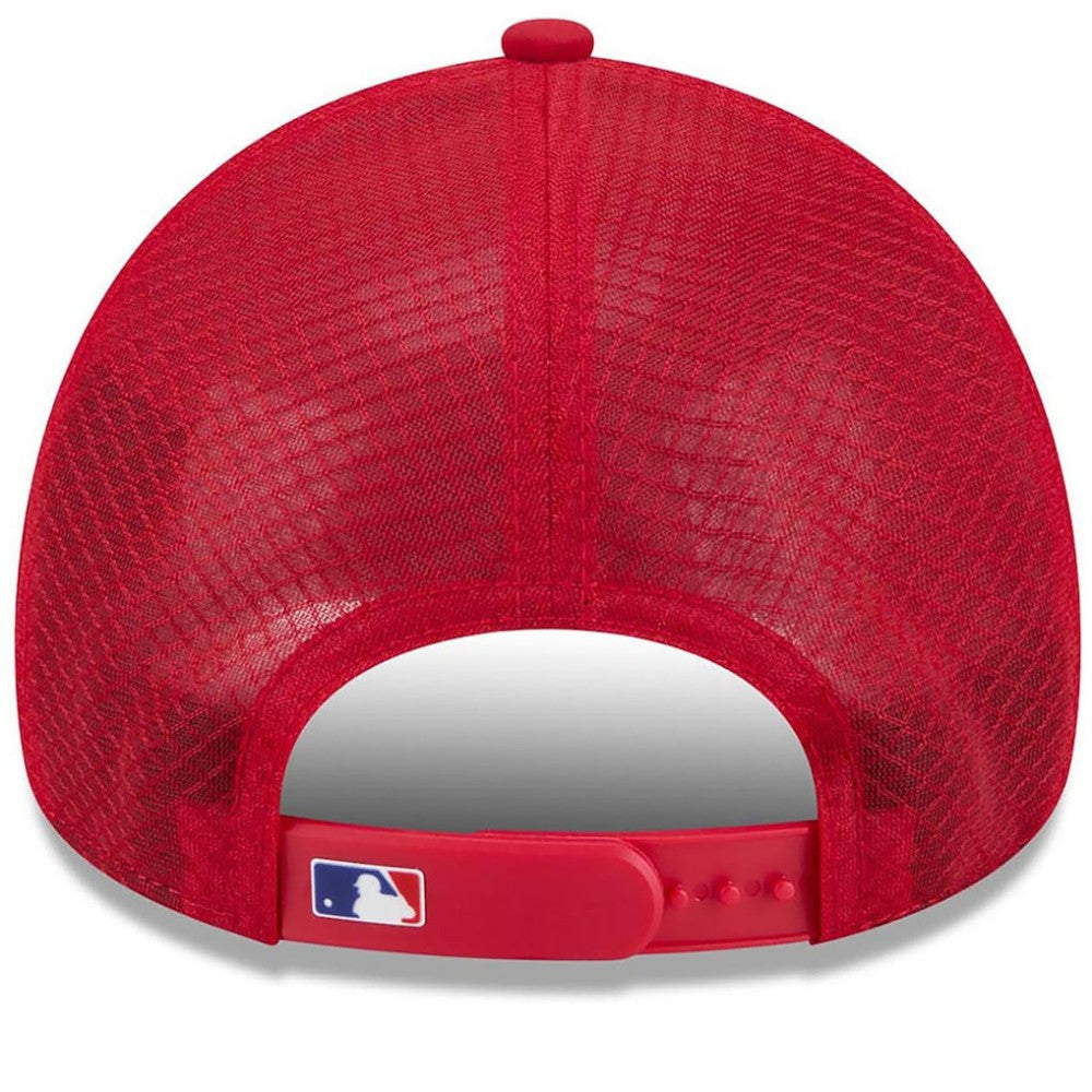 Texas Rangers New Era 2026 Batting Practice Apex 9FORTY Adjustable Trucker Hat On Sale