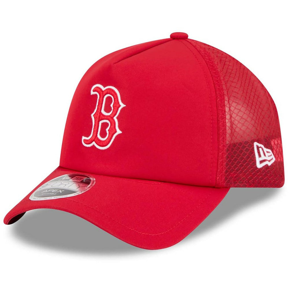 Boston Red Sox New Era 2026 Batting Practice Apex 9FORTY Adjustable Trucker Hat Sale