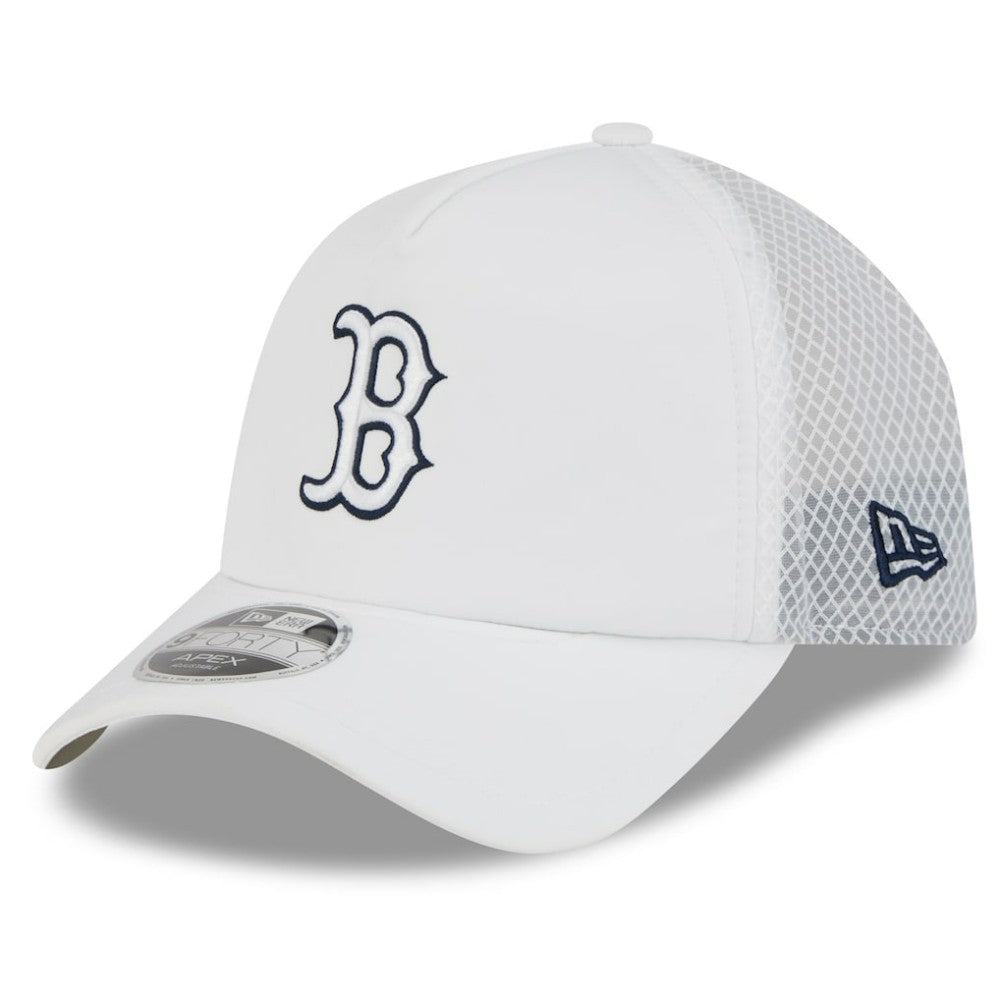 Boston Red Sox New Era 2026 Batting Practice Apex 9FORTY Adjustable Trucker Hat On Sale