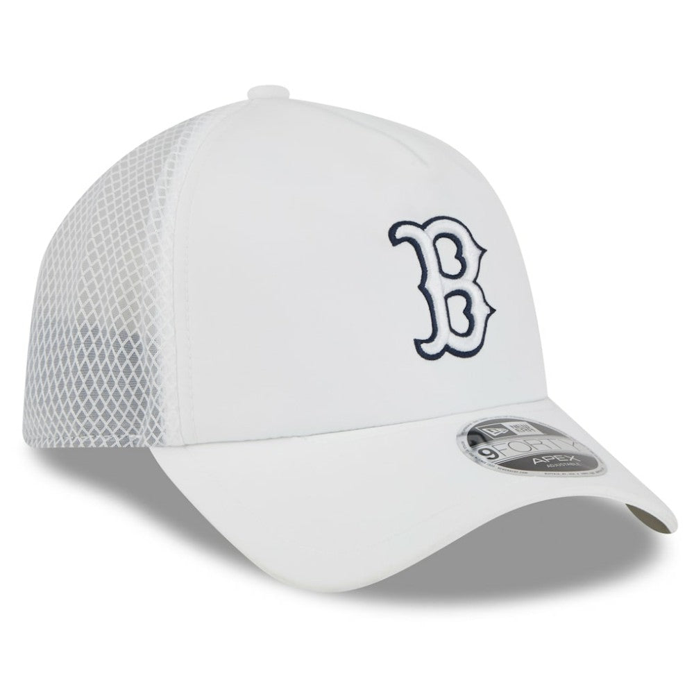 Boston Red Sox New Era 2026 Batting Practice Apex 9FORTY Adjustable Trucker Hat On Sale