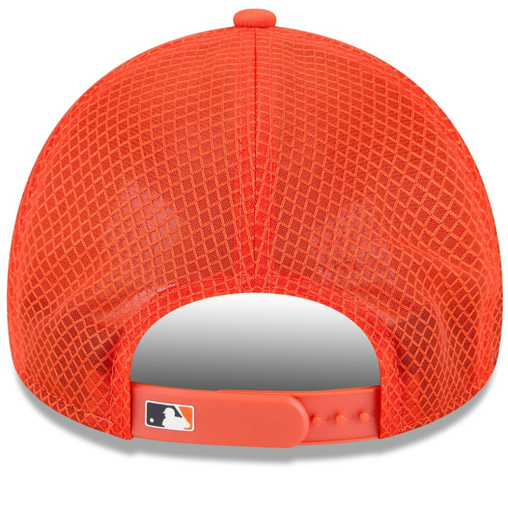 Houston Astros New Era 2026 Batting Practice Apex 9FORTY Adjustable Trucker Hat Clearance