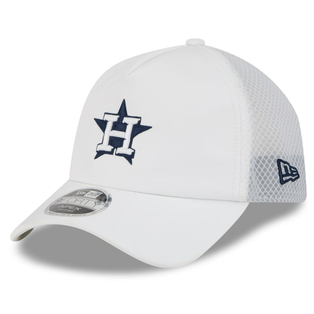 Houston Astros New Era 2026 Batting Practice Apex 9FORTY Adjustable Trucker Hat Near Me