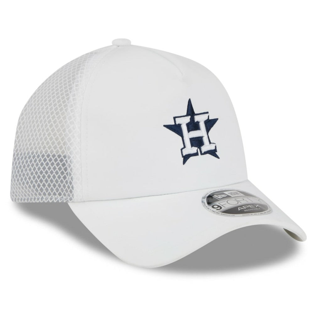 Houston Astros New Era 2026 Batting Practice Apex 9FORTY Adjustable Trucker Hat Near Me
