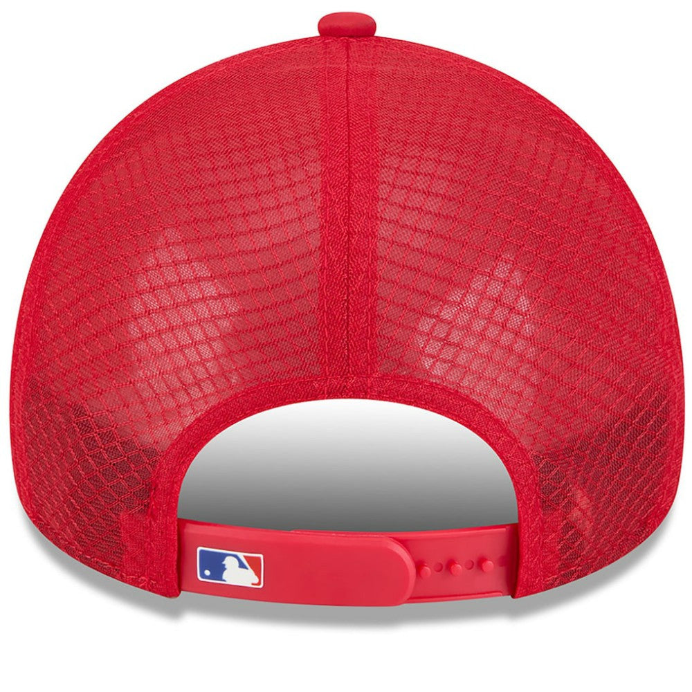 Chicago Cubs New Era 2026 Batting Practice Apex 9FORTY Adjustable Trucker Hat Sale