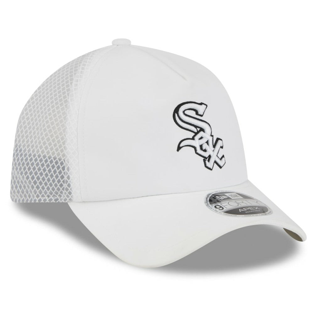 Chicago White Sox New Era 2026 Batting Practice Apex 9FORTY Adjustable Trucker Hat Clearance