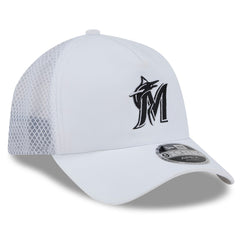 Miami Marlins New Era 2026 Batting Practice Apex 9FORTY Adjustable Trucker Hat Sale