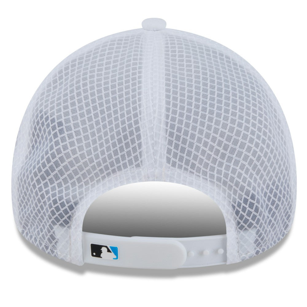 Miami Marlins New Era 2026 Batting Practice Apex 9FORTY Adjustable Trucker Hat Sale