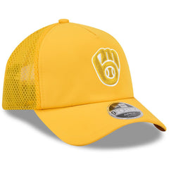 Milwaukee Brewers New Era 2026 Batting Practice Apex 9FORTY Adjustable Trucker Hat discount