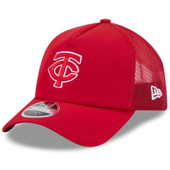 Minnesota Twins New Era 2026 Batting Practice Apex 9FORTY Adjustable Trucker Hat for sale