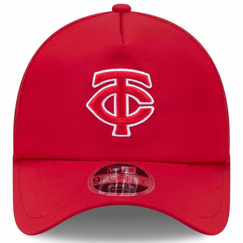 Minnesota Twins New Era 2026 Batting Practice Apex 9FORTY Adjustable Trucker Hat for sale