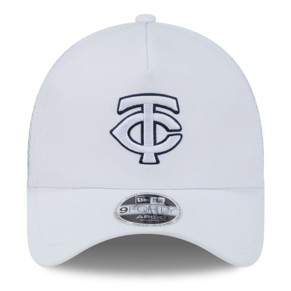 Minnesota Twins New Era 2026 Batting Practice Apex 9FORTY Adjustable Trucker Hat Online