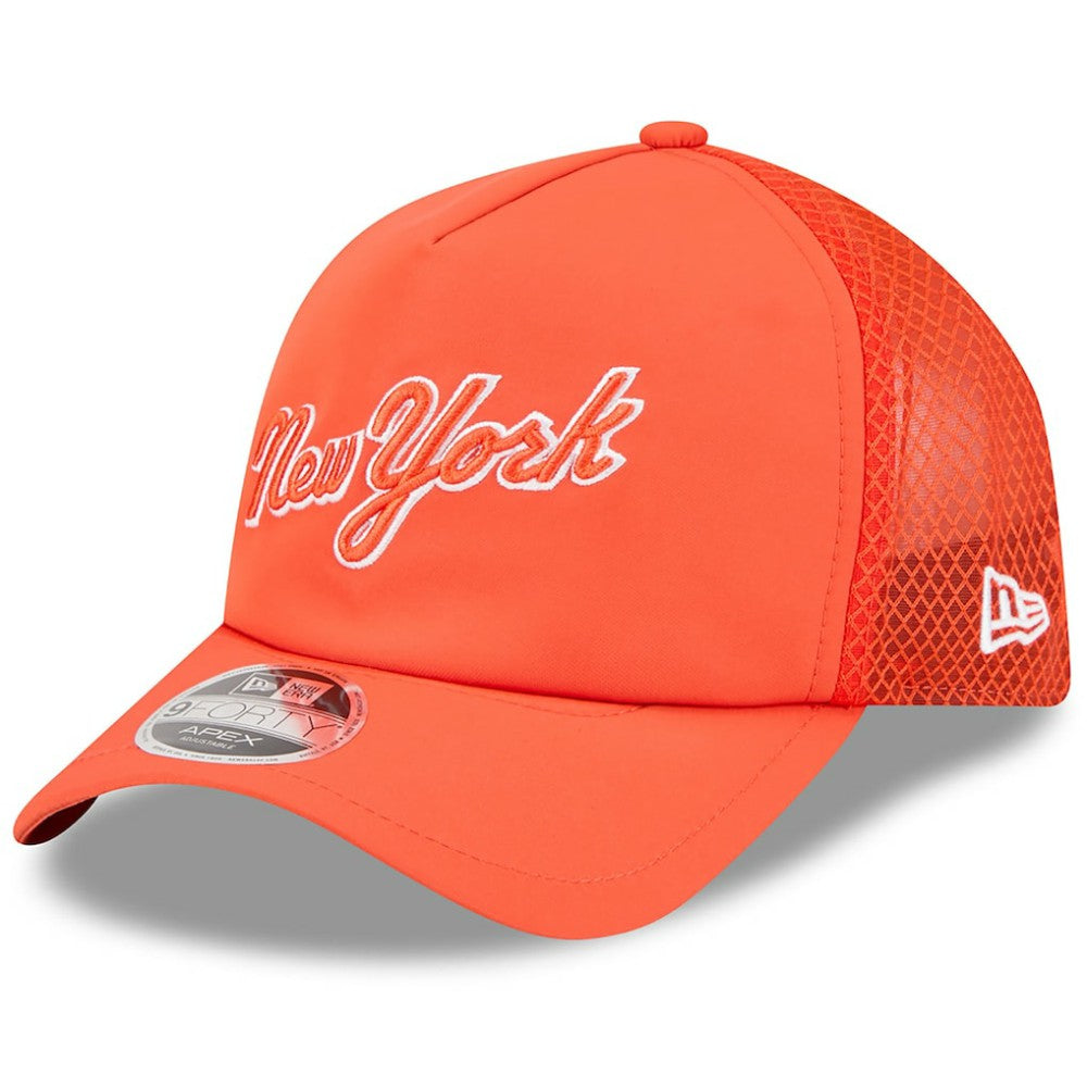 New York Mets New Era 2026 Batting Practice Apex 9FORTY Adjustable Trucker Hat Online