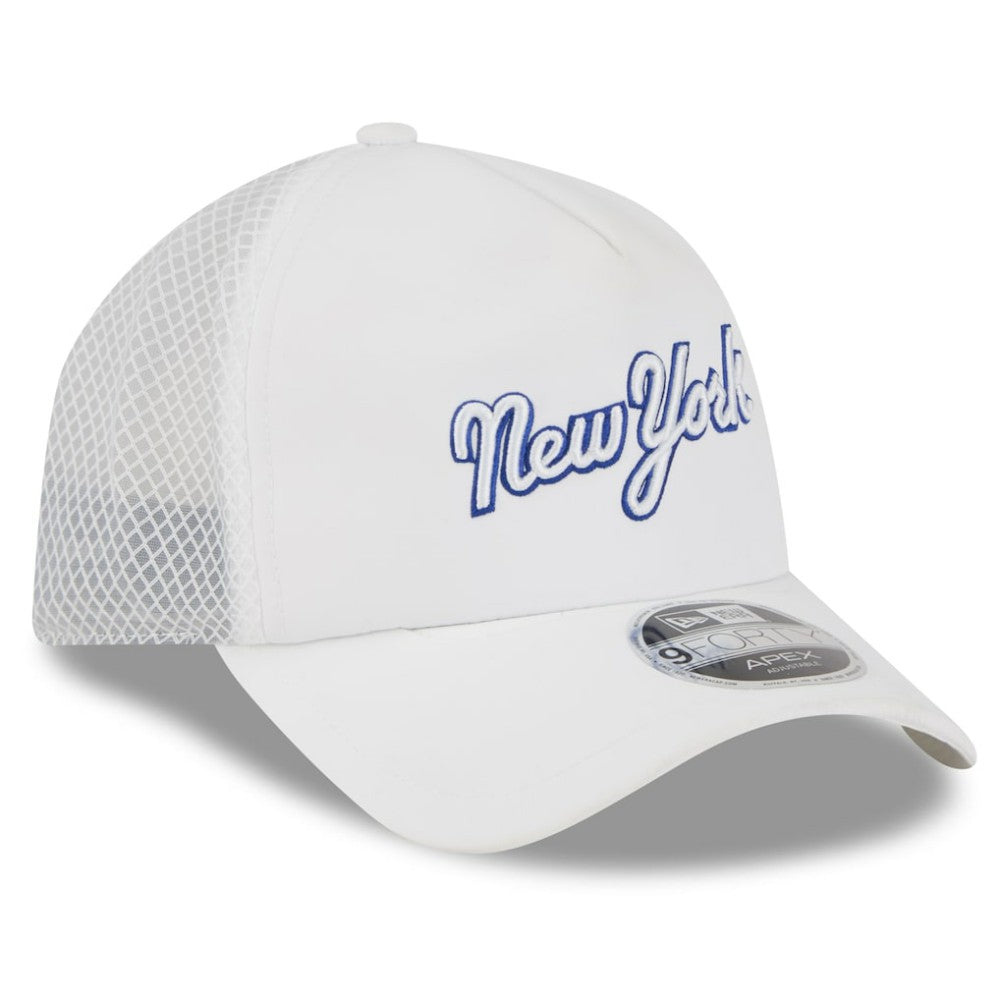 New York Mets New Era 2026 Batting Practice Apex 9FORTY Adjustable Trucker Hat for sale