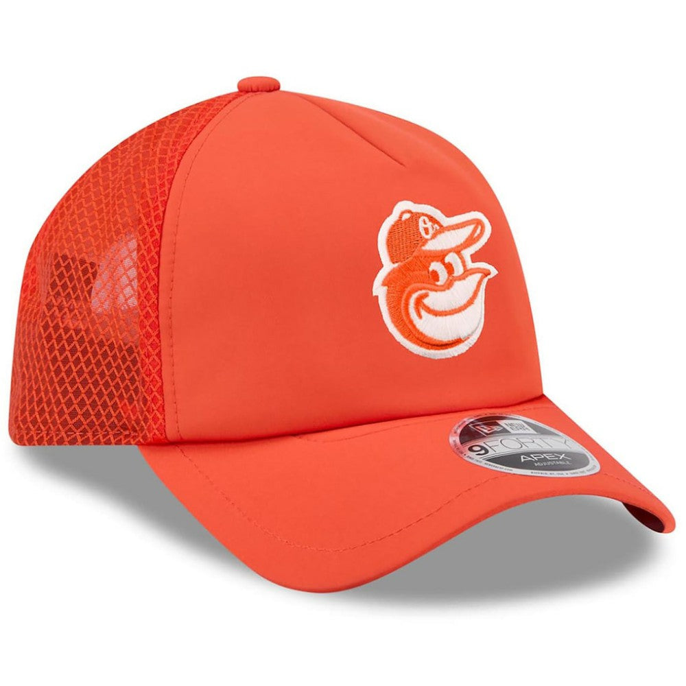 Baltimore Orioles New Era 2026 Batting Practice Apex 9FORTY Adjustable Trucker Hat Near Me