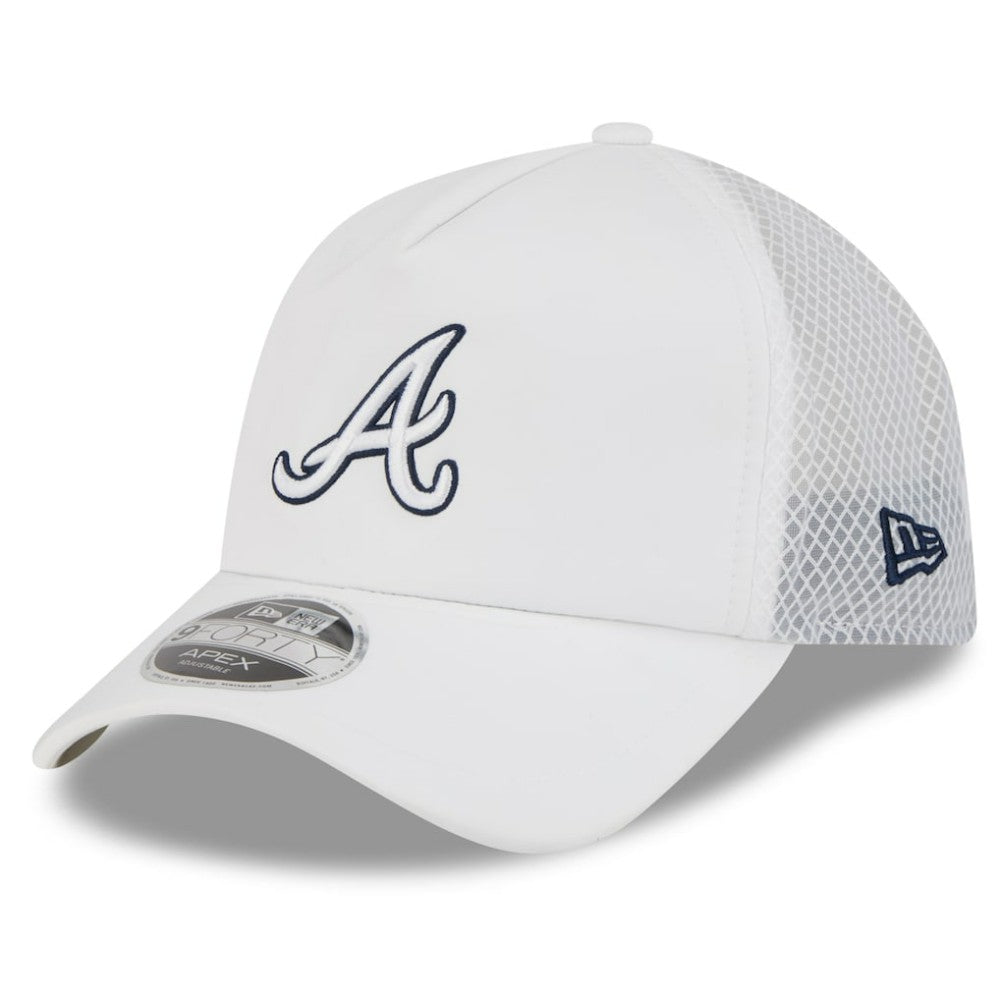 Atlanta Braves New Era 2026 Batting Practice Apex 9FORTY Adjustable Trucker Hat Sale