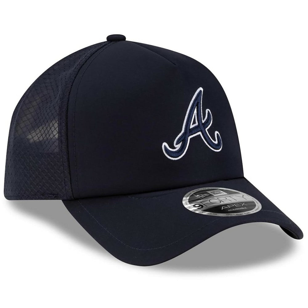Atlanta Braves New Era 2026 Batting Practice Apex 9FORTY Adjustable Trucker Hat discount