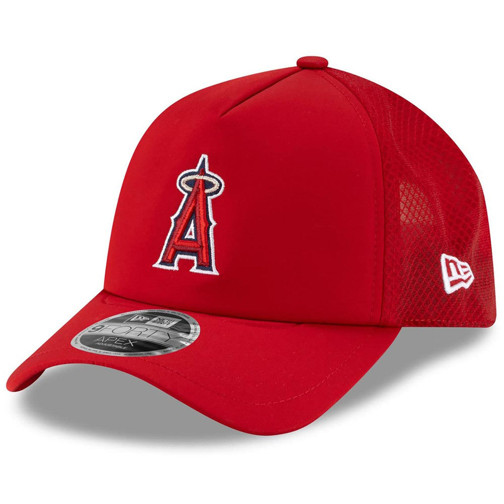 Los Angeles Angels New Era 2026 Batting Practice Apex 9FORTY Adjustable Trucker Hat Online