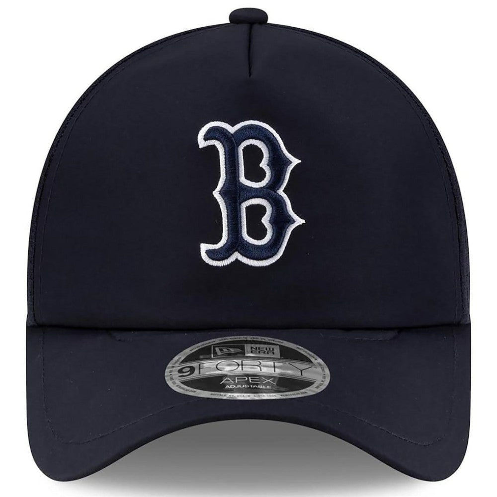 Boston Red Sox New Era 2026 Batting Practice Apex 9FORTY Adjustable Trucker Hat Lifestyle