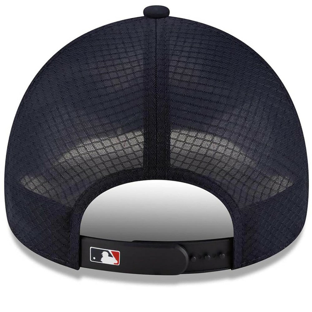 Boston Red Sox New Era 2026 Batting Practice Apex 9FORTY Adjustable Trucker Hat Lifestyle