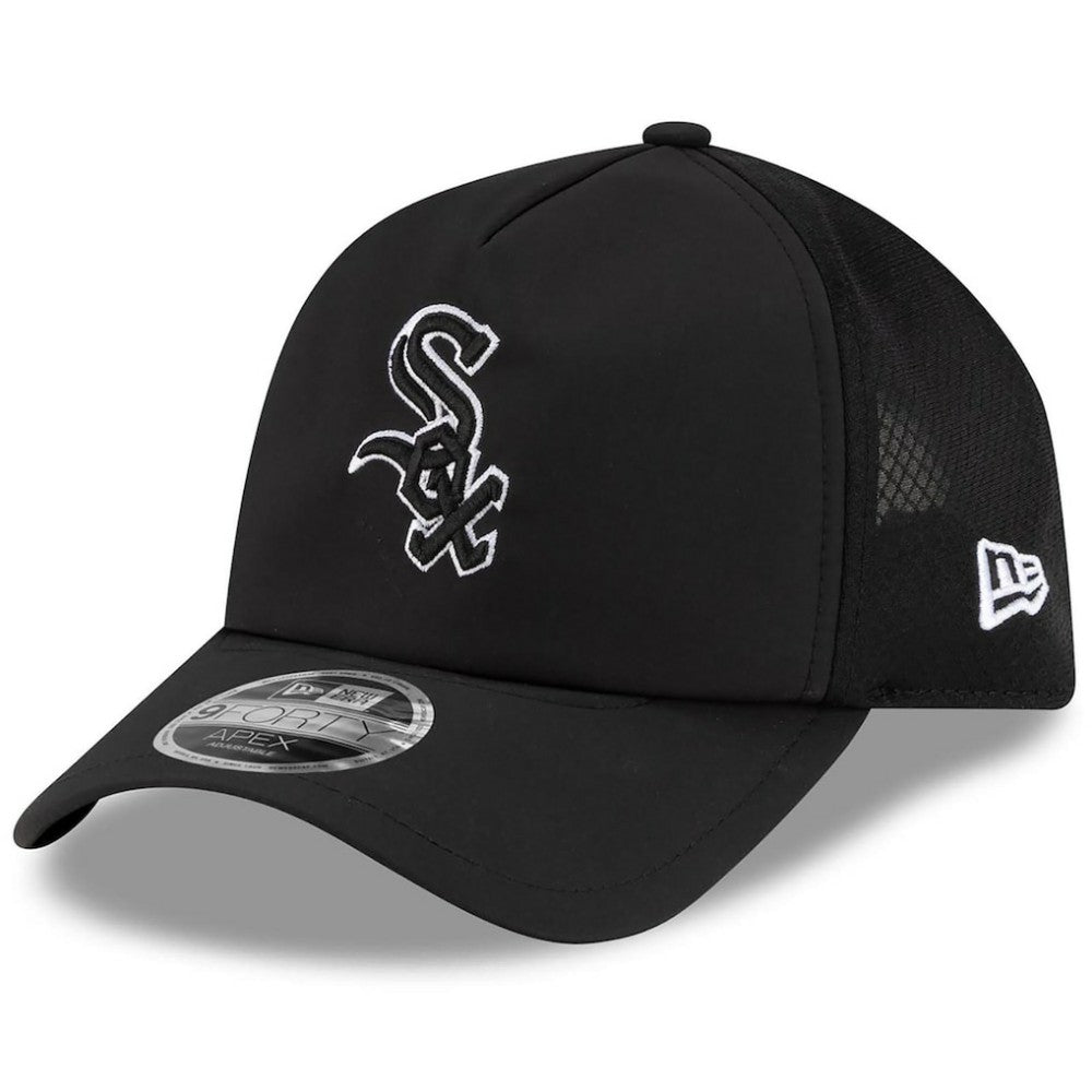 Chicago White Sox New Era 2026 Batting Practice Apex 9FORTY Adjustable Trucker Hat discount