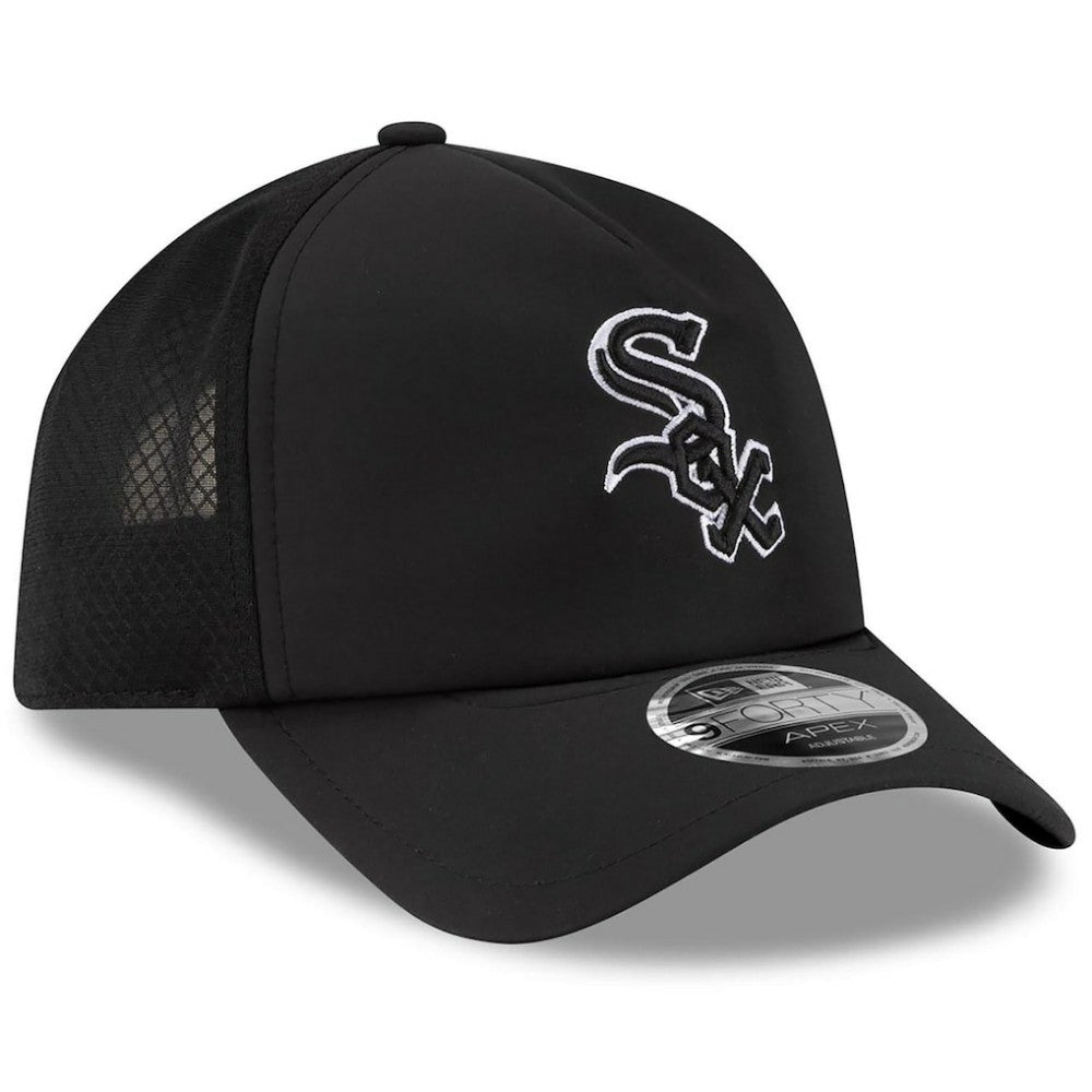 Chicago White Sox New Era 2026 Batting Practice Apex 9FORTY Adjustable Trucker Hat discount